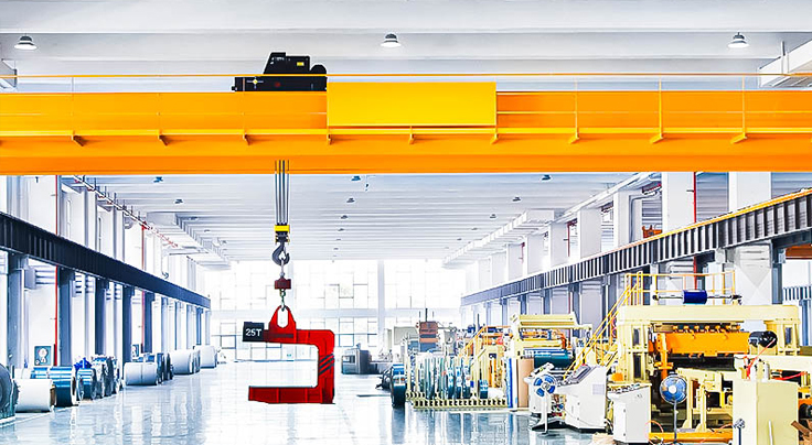 Double Girder Overhead Crane with Hooks