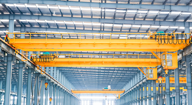 Double Girder Overhead Crane with Hooks