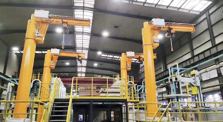 Floor Mounted Jib Crane