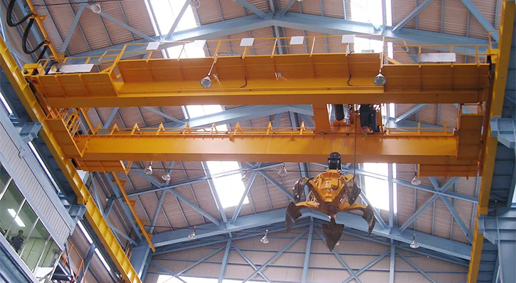 Double Girder Grab Bucket Overhead Crane