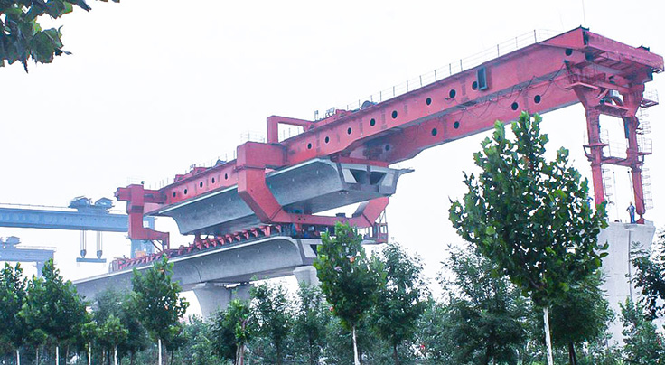 Conveying and Erecting Integrated Bridge Girder Erection Equipment