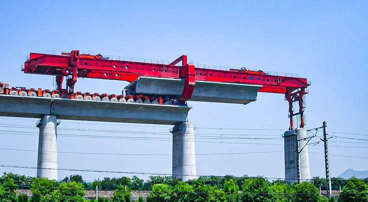 Conveying and Erecting Integrated Bridge Girder Erection Equipment