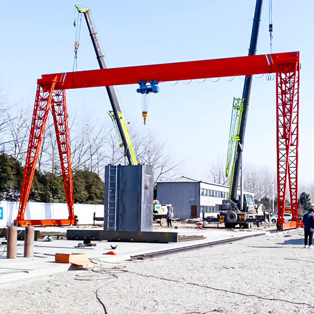10T Single Girder Gantry Cranes In Colombia