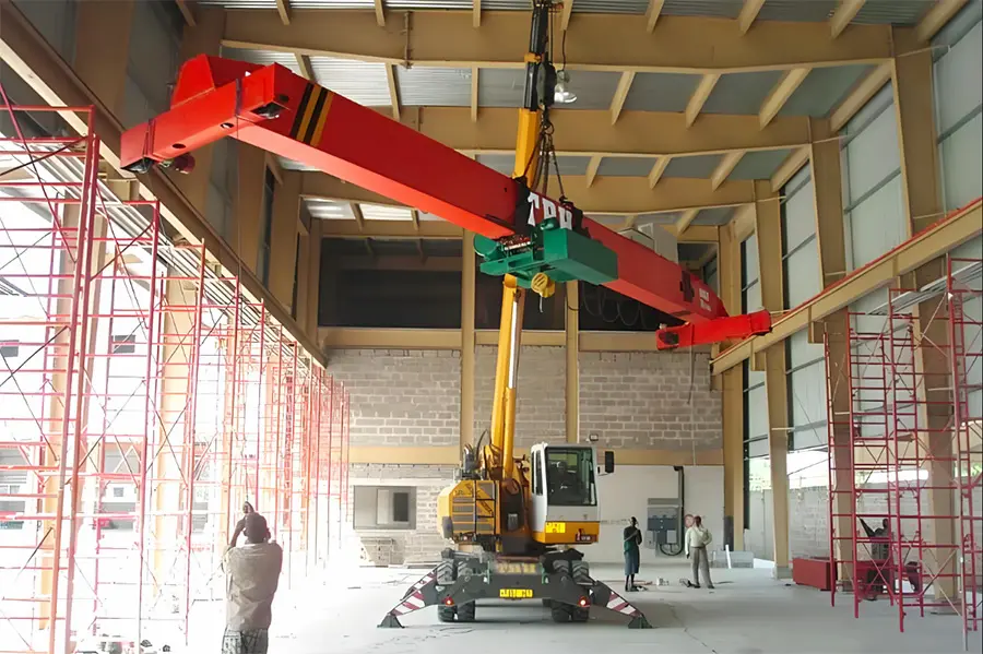 EOT single girder crane in Tanzania