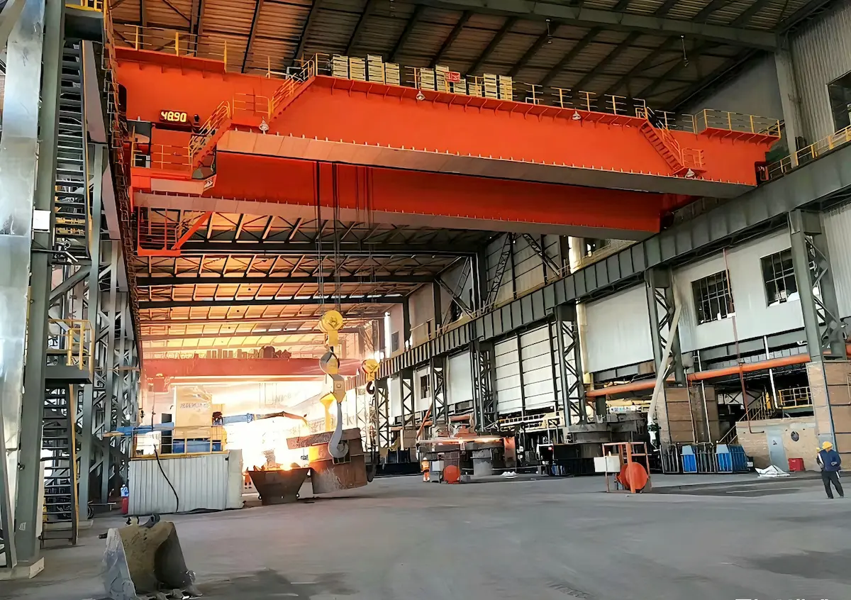 Bridge crane for chemical plant