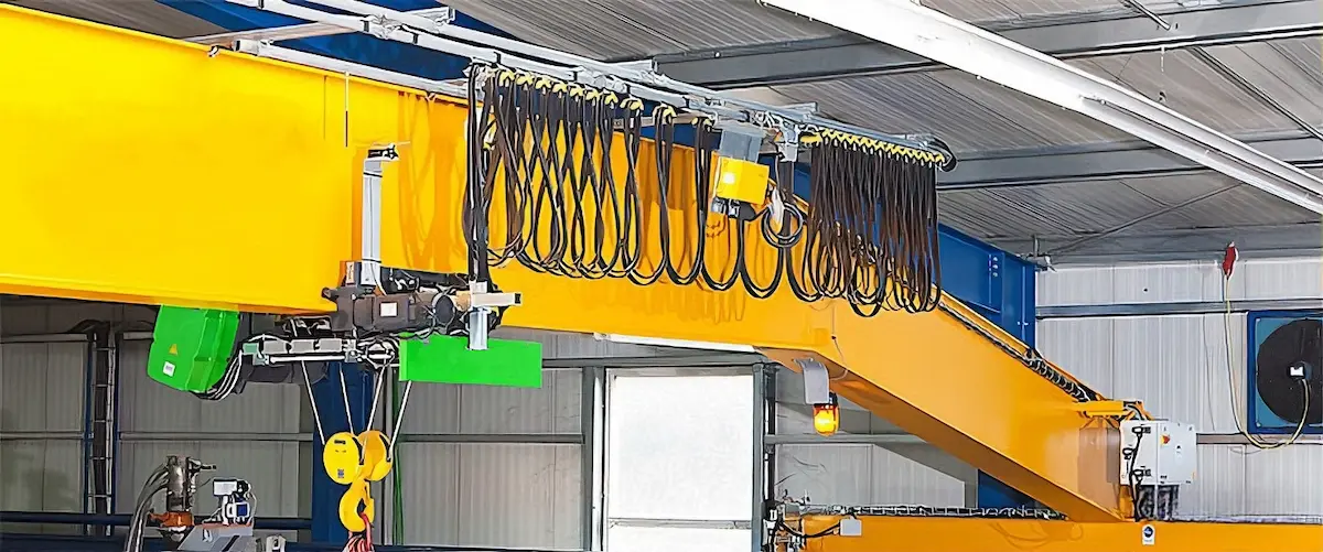 Electrical installations of overhead cranes