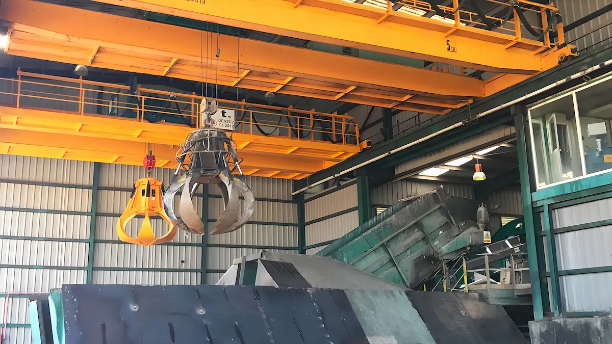 Waste Incineration Grab Crane 2