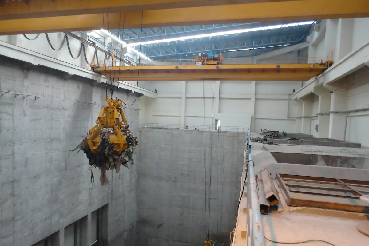 Waste Incineration Grab Crane 5