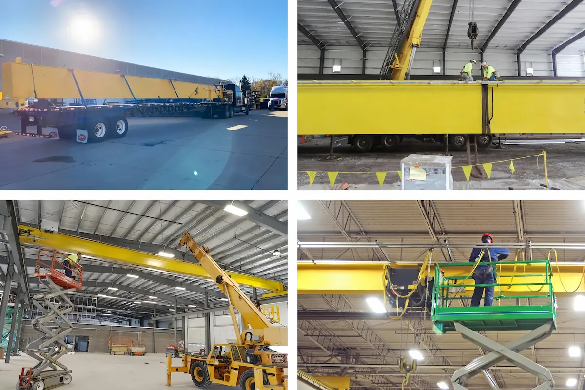 overhead crane installation
