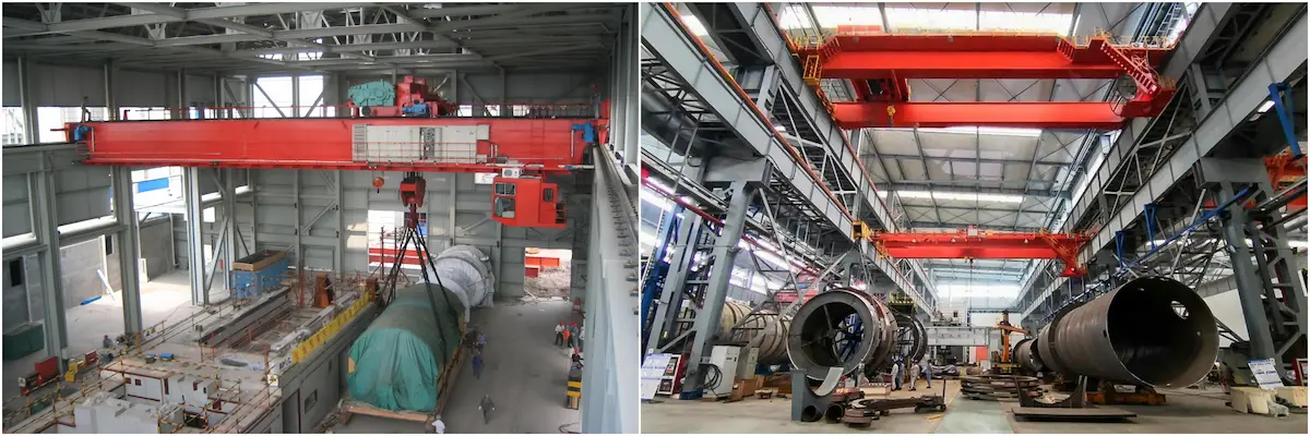 HSCRANE Cranes in Petrochemical Equipment Assembly