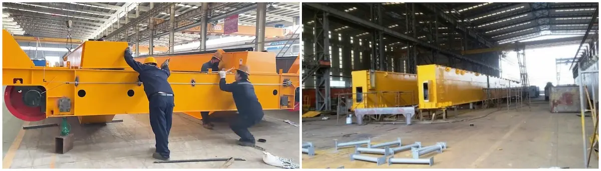 80/20 Ton Double Girder Overhead Crane Istall