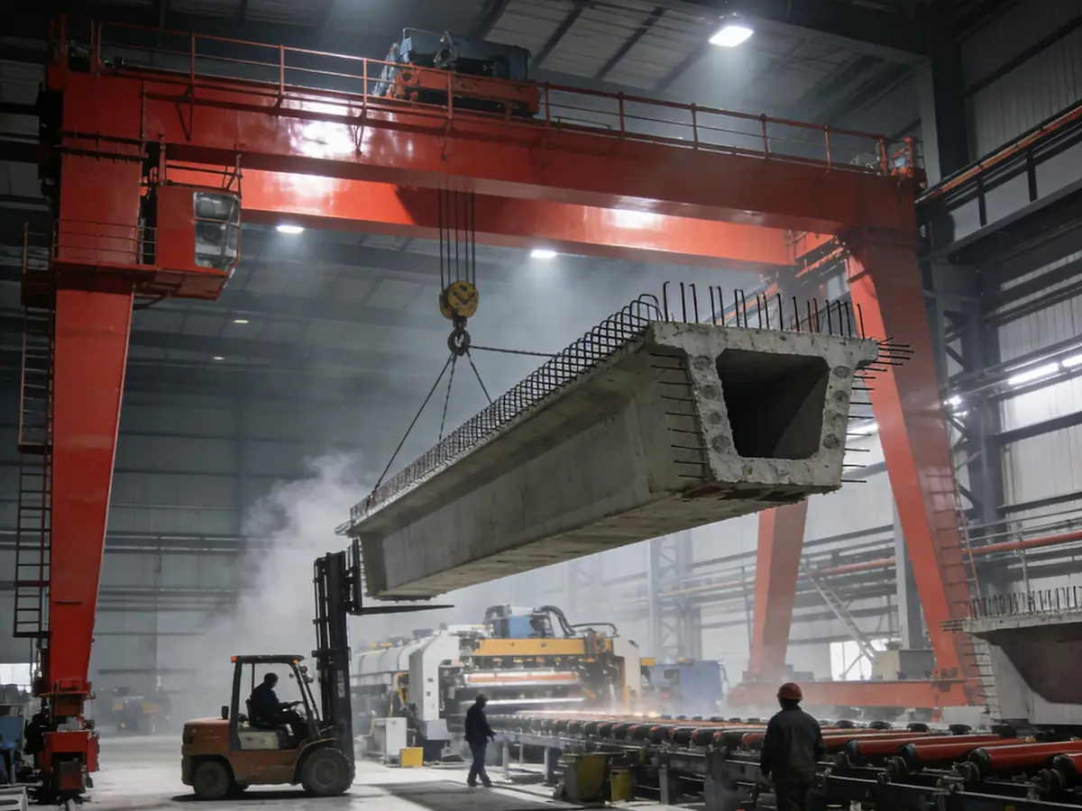 Feeding and Discharging in Steam Curing Areas