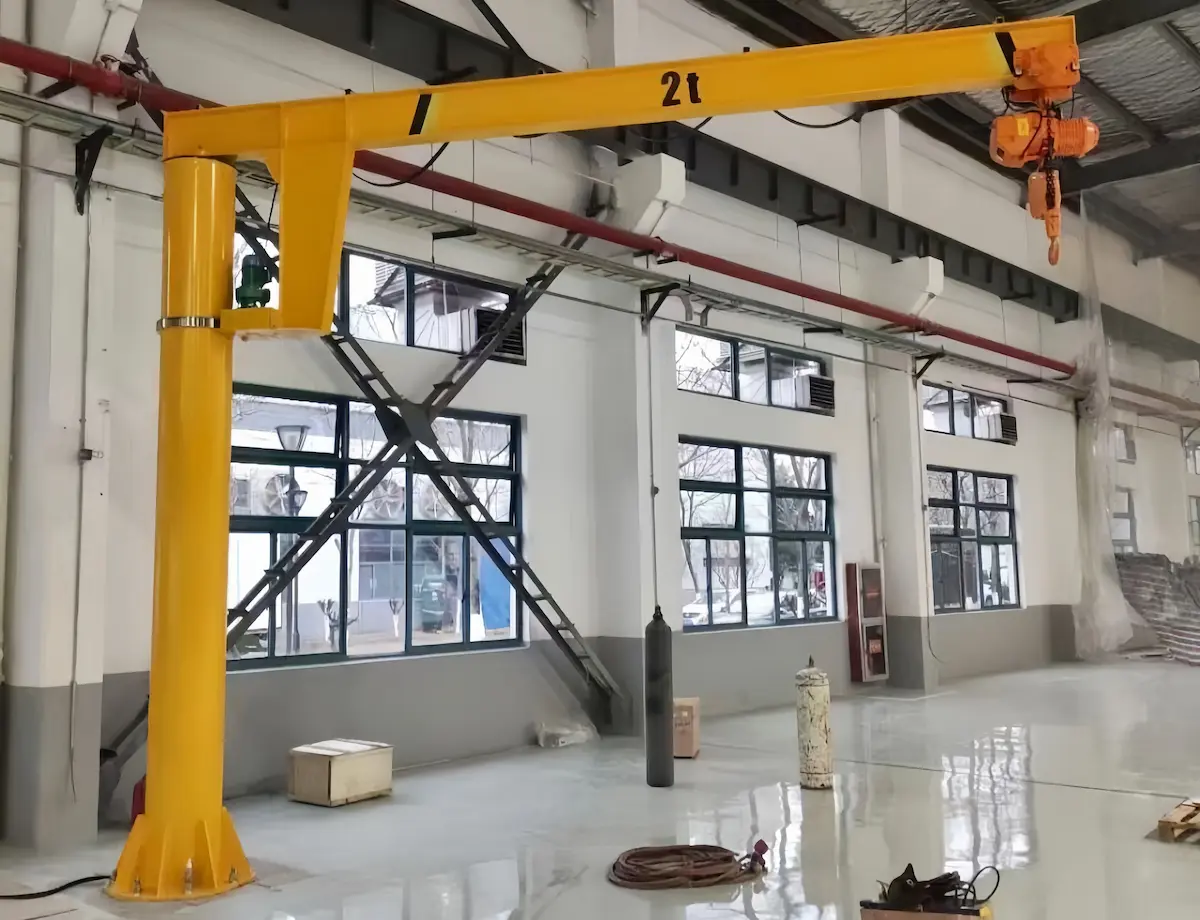 2 Ton Pillar Jib Crane for Steel Structure Plant in Thailand