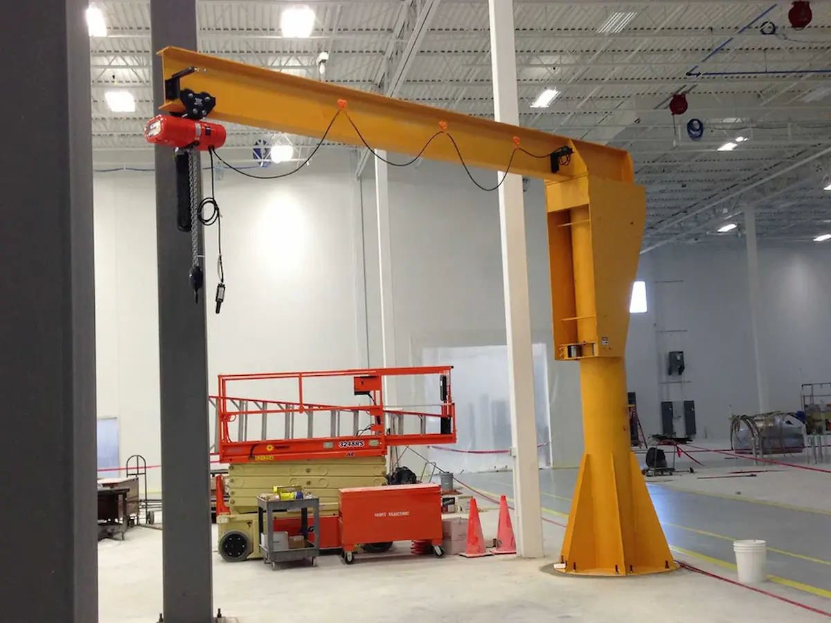 2 Ton Pillar Jib Crane for Steel Structure Plant in Thailand
