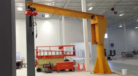 2 Ton Pillar Jib Crane for Steel Structure Plant in Thailand