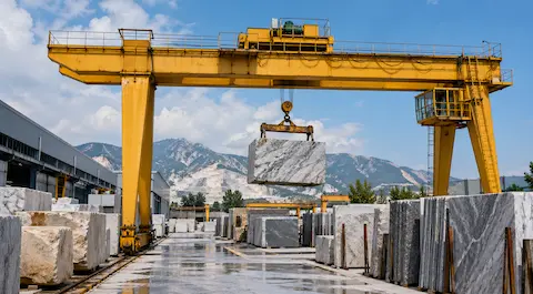 Gantry Crane for the Stone Industry