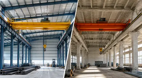 Steel Structure Workshop vs Concrete Workshop: Complete Guide to Overhead Crane Selection