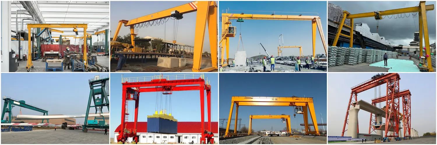 Gantry crane typical application scenario comparison table