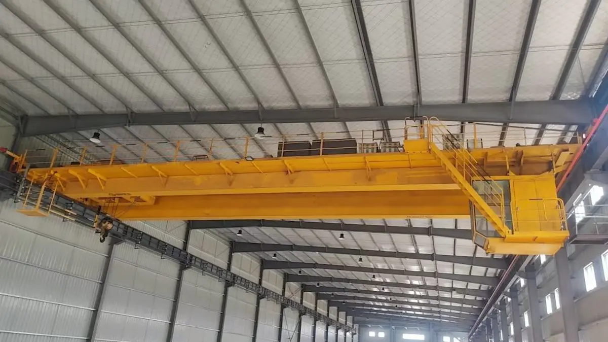 HSCRANE Ships QD 10/5t Double Girder Overhead Crane to Indonesia