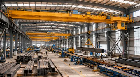 Overhead Crane Layout Design Guide for Steel Structure Production Lines