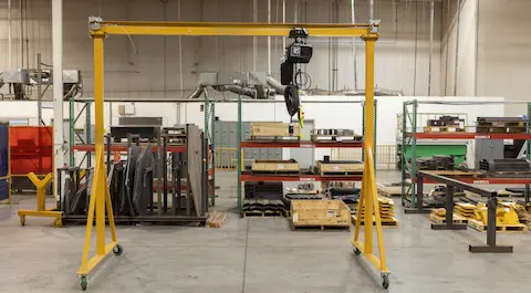 1 Ton Portable Gantry Crane for Vietnam Machining Factory