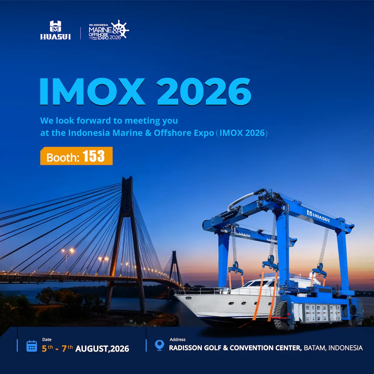 We Cordially Invite Global Clients to Visit the HSCRANE Booth