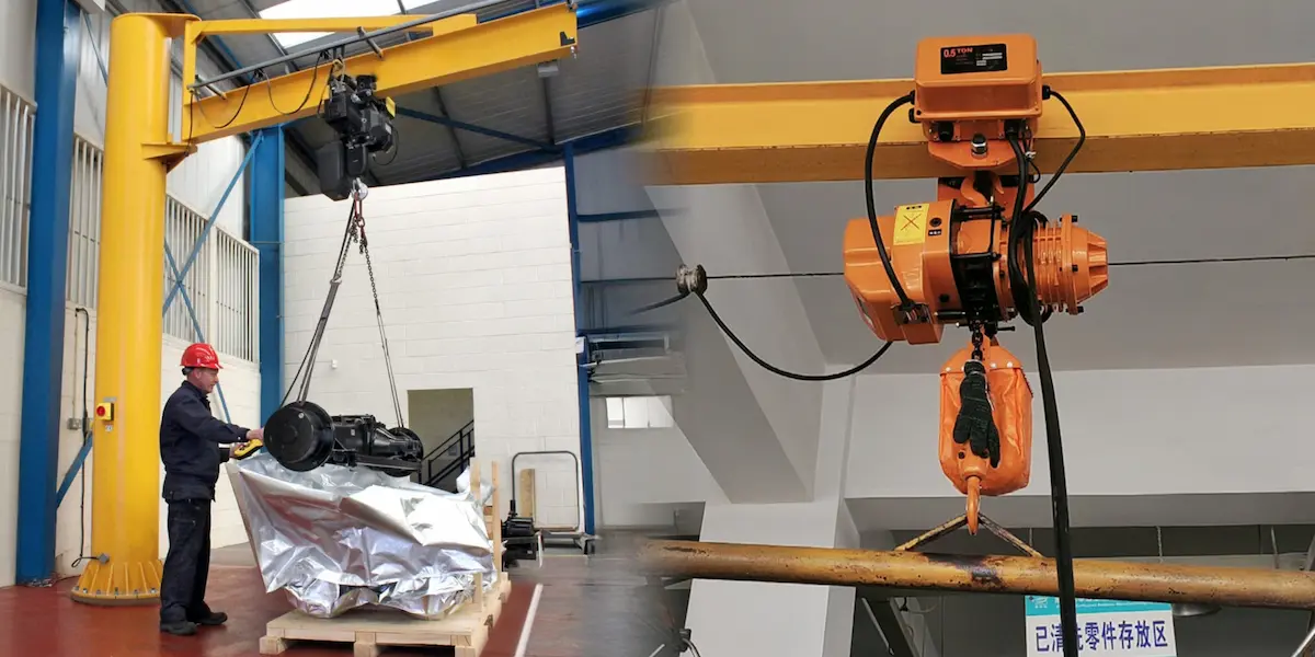 Jib Crane vs. Electric Hoist