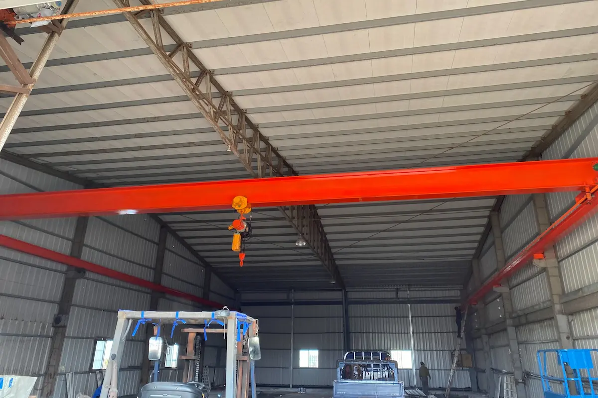2 Ton Single Girder Overhead Crane for Light Industrial Workshop in UAE