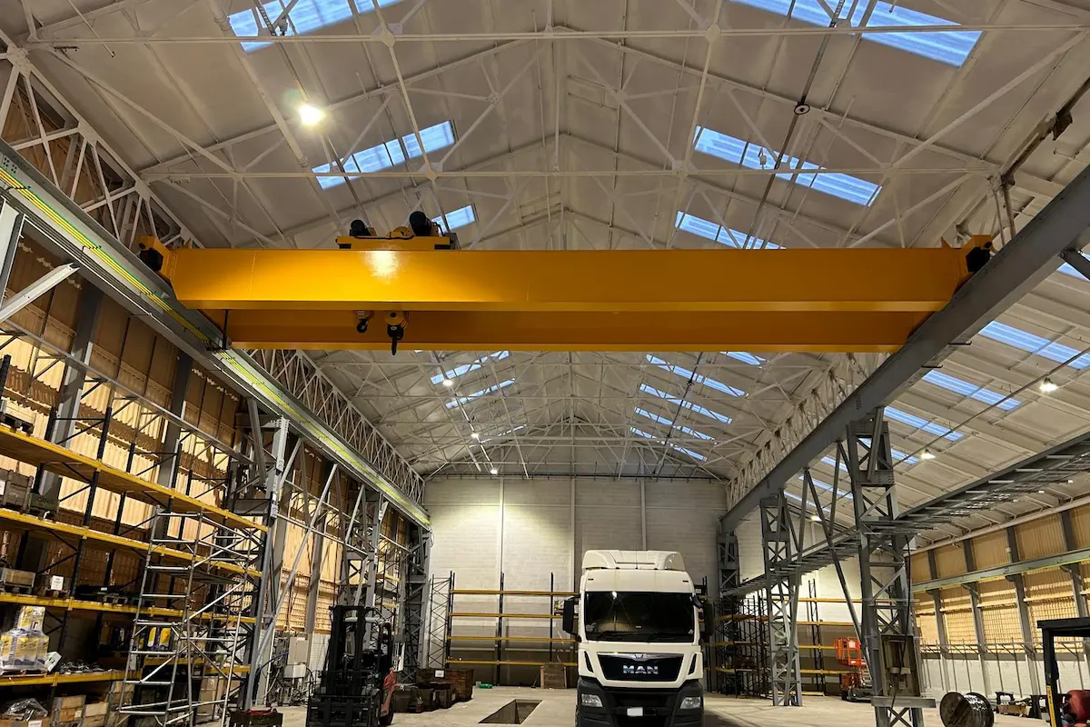 HSCRANE 20 Ton Double Girder Overhead Crane Exported to Sihanoukville
