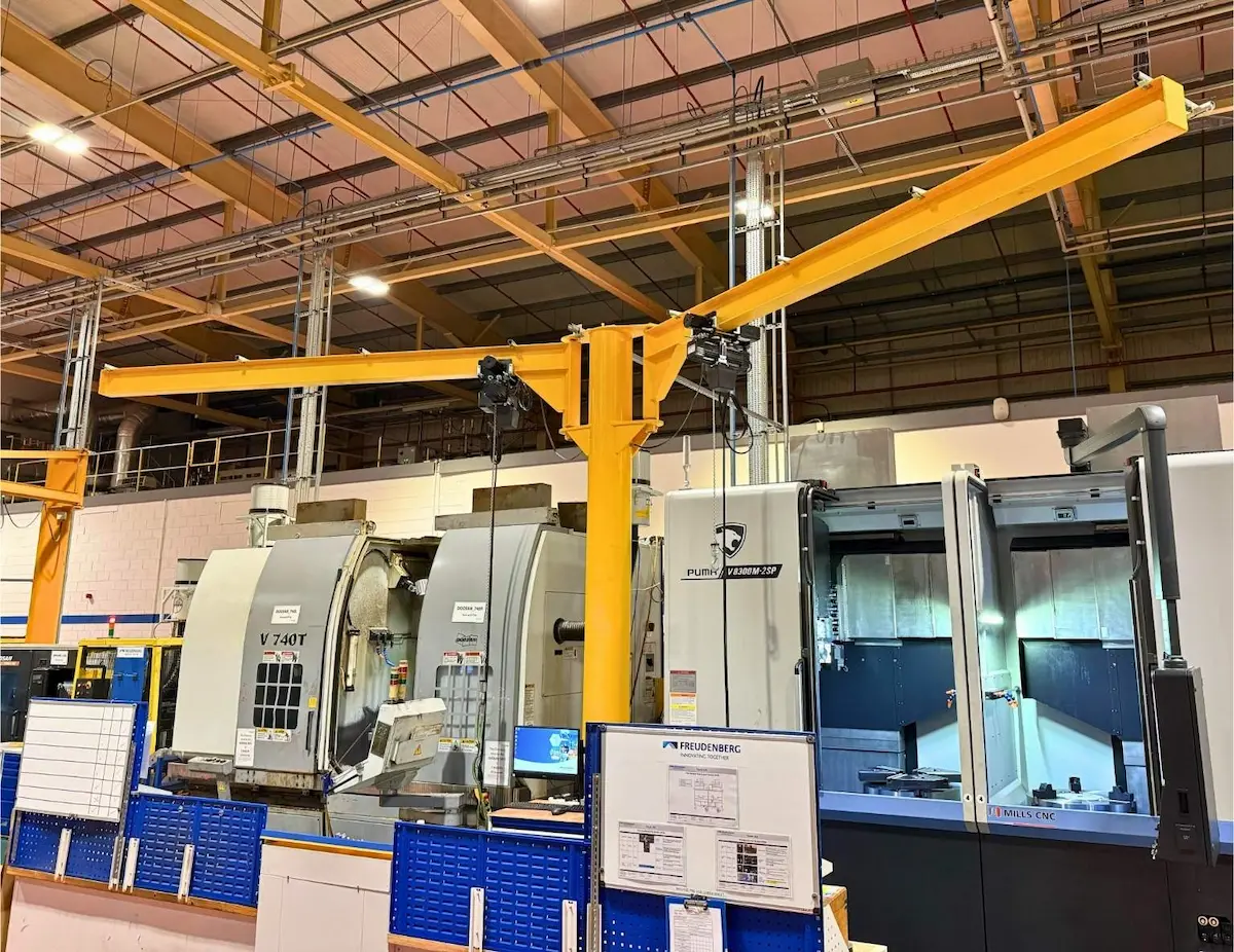 How to Design a Jib Crane Layout for a Machine Shop: Key Considerations and Case Study