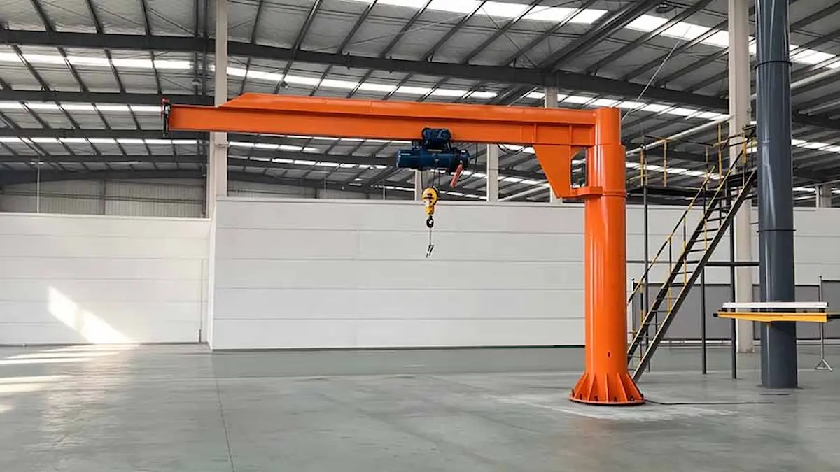 HSCRANE 2 Sets of 2T BZD Pillar Jib Cranes Successfully Delivered to Zambia Client
