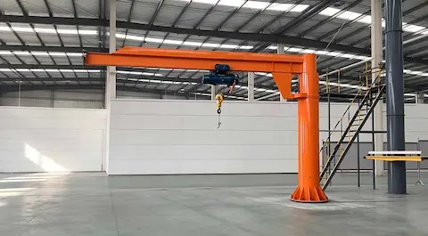 HSCRANE 2 Sets of 2T BZD Pillar Jib Cranes Successfully Delivered to Zambia Client