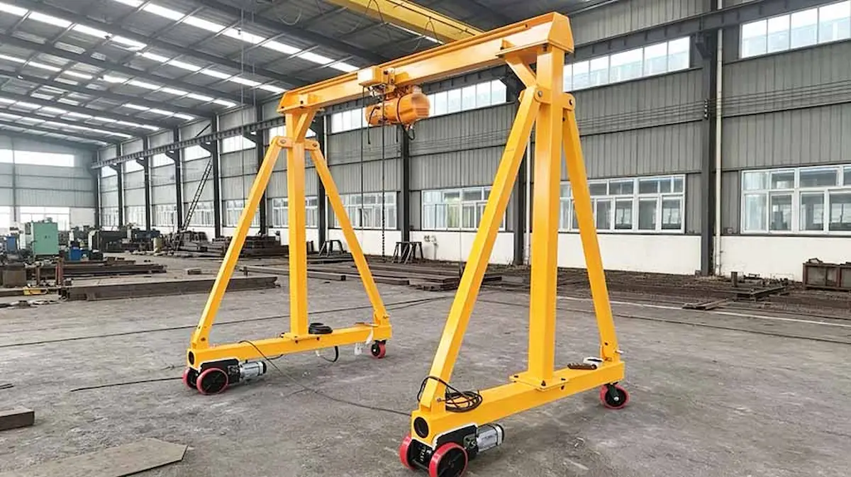 HSCRANE 5T Portable Gantry Crane Successfully Exported to Argentina