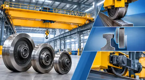 How to Determine Overhead Crane Wheel Diameter: A Guide to Wheel Load, Rail, and Wheel Matching
